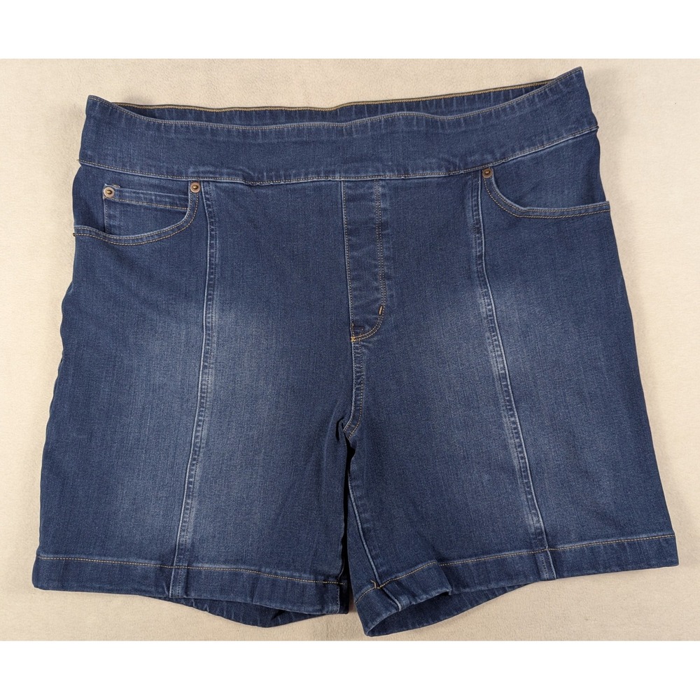 Duluth Women's Jean-Netics Pull-On 6" Stretchy Shorts Cotton